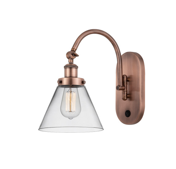 Sconces Single Glass by Innovations ( 405 | 918-1W-AC-G42-LED Franklin Restoration ) 