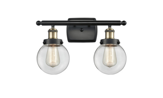 Bathroom Fixtures Two Lights by Innovations ( 405 | 916-2W-BAB-G202-6-LED Ballston Urban ) 