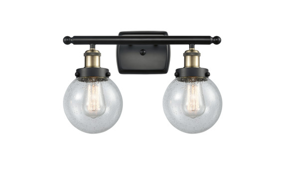 Bathroom Fixtures Two Lights by Innovations ( 405 | 916-2W-BAB-G204-6-LED Ballston Urban ) 