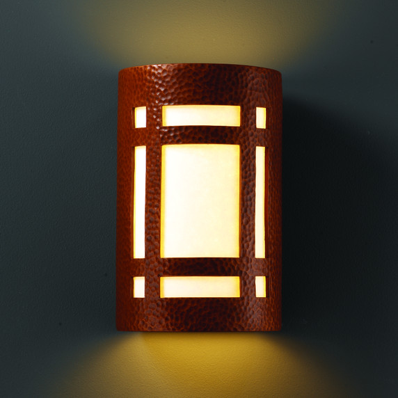 Sconces Directional/Cylinder by Justice Designs ( 102 | CER-5495-HMCP Ambiance ) 