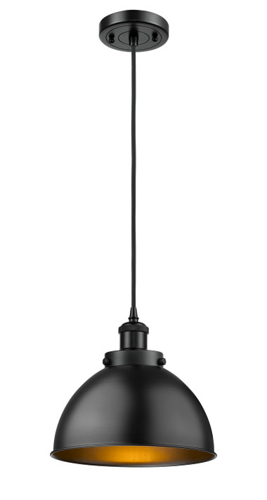 Mini Pendants Metal Shade by Innovations ( 405 | 916-1P-BK-MFD-10-BK Derby ) 
