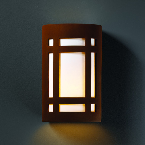 Sconces Directional/Cylinder by Justice Designs ( 102 | CER-5495-RRST Ambiance ) 