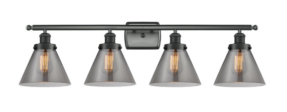 Bathroom Fixtures Four Lights by Innovations ( 405 | 916-4W-BK-G43 Ballston Urban ) 