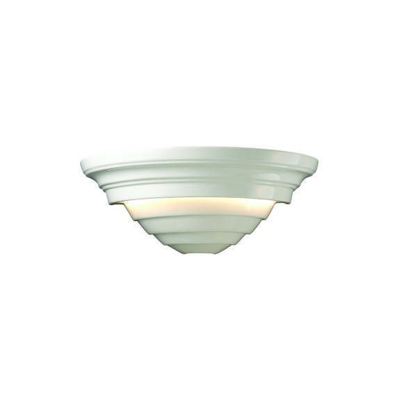 Sconces Pocket by Justice Designs ( 102 | CER-1555-WHT-LED1-1000 Ambiance ) 