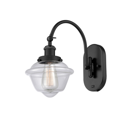 Sconces Single Glass by Innovations ( 405 | 918-1W-BK-G532 Franklin Restoration ) 