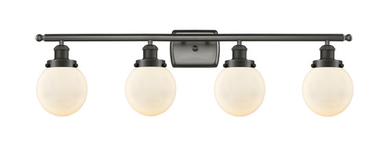 Bathroom Fixtures Four Lights by Innovations ( 405 | 916-4W-OB-G201-6 Ballston Urban ) 