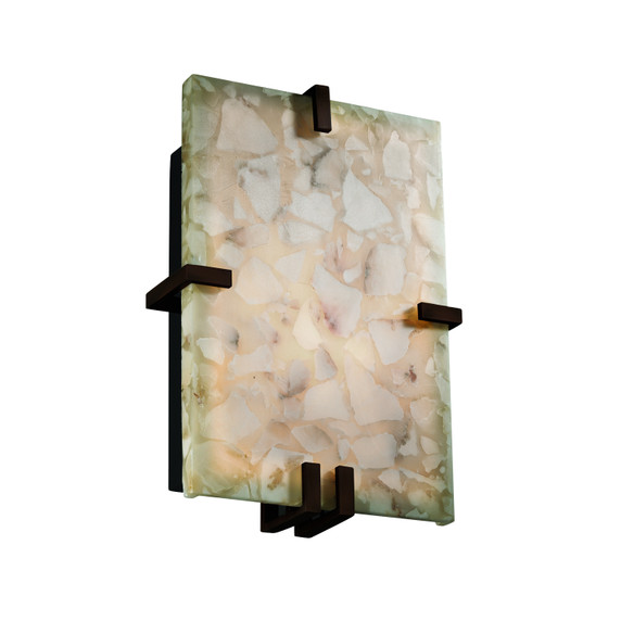 Sconces Pocket by Justice Designs ( 102 | ALR-5551-DBRZ Alabaster Rocks ) 