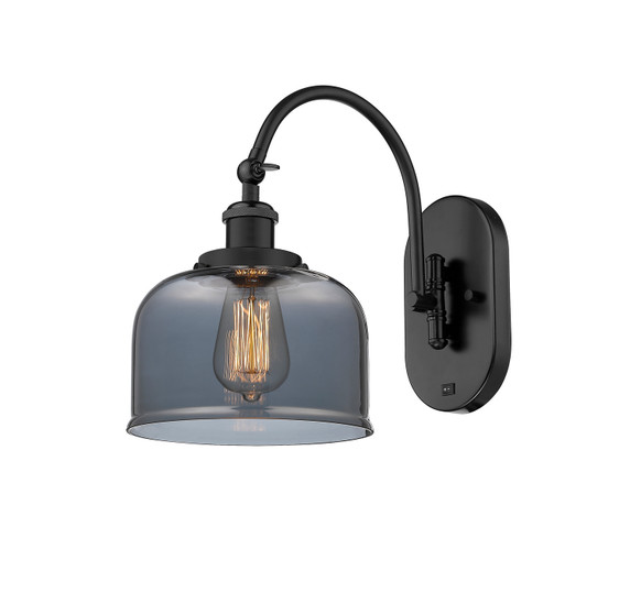 Sconces Single Glass by Innovations ( 405 | 918-1W-BK-G73 Franklin Restoration ) 