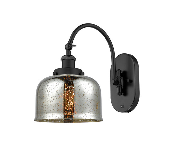 Sconces Single Glass by Innovations ( 405 | 918-1W-BK-G78 Franklin Restoration ) 