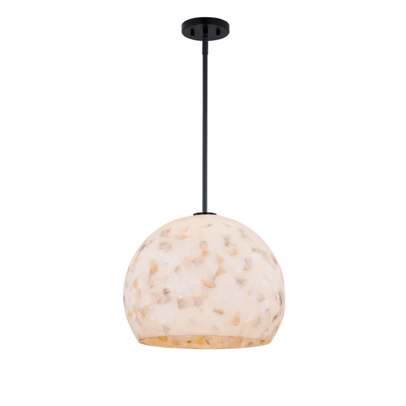 Pendants Sphere by Justice Designs ( 102 | ALR-6537-MBLK Alabaster Rocks! ) 