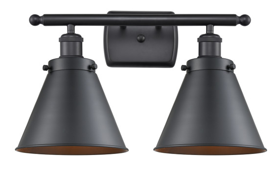 Bathroom Fixtures Two Lights by Innovations ( 405 | 916-2W-BK-M13-LED Ballston Urban ) 