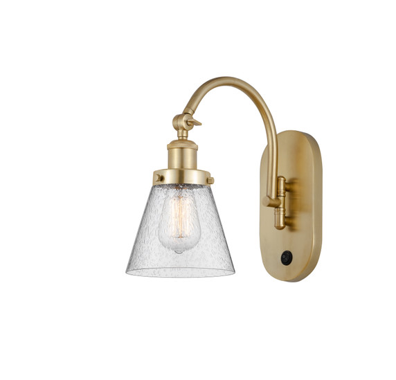 Sconces Single Glass by Innovations ( 405 | 918-1W-SG-G64-LED Franklin Restoration ) 