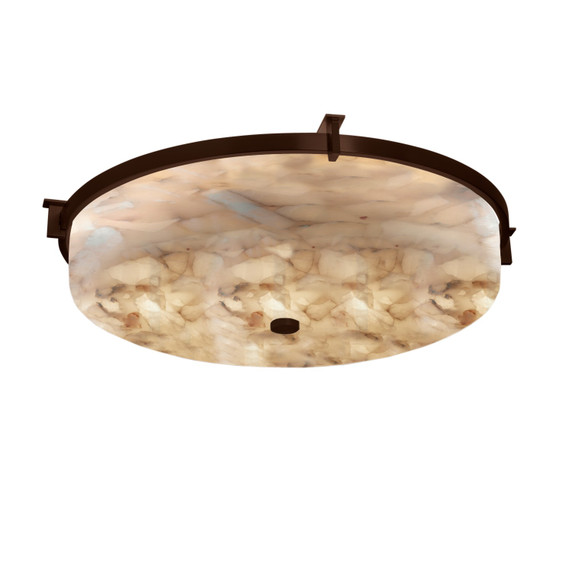 Flush Mounts Bowl Style by Justice Designs ( 102 | ALR-8988-DBRZ Alabaster Rocks ) 