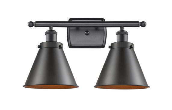 Bathroom Fixtures Two Lights by Innovations ( 405 | 916-2W-OB-M13-LED Ballston Urban ) 