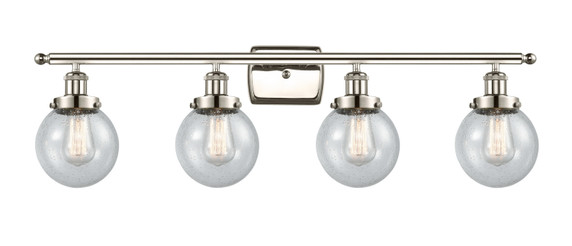 Bathroom Fixtures Four Lights by Innovations ( 405 | 916-4W-PN-G204-6 Ballston Urban ) 