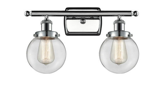 Bathroom Fixtures Two Lights by Innovations ( 405 | 916-2W-PC-G202-6 Ballston Urban ) 