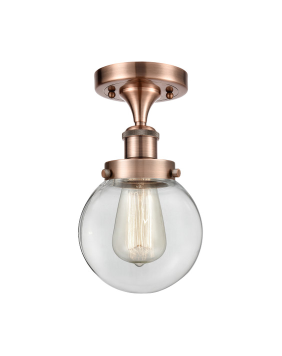 Semi-Flush Mts. Glass Down by Innovations ( 405 | 916-1C-AC-G202-6-LED Ballston Urban ) 