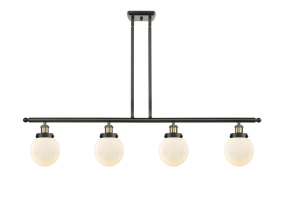 Linear/Island 4 Light + by Innovations ( 405 | 916-4I-BAB-G201-6-LED Ballston Urban ) 