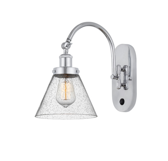 Sconces Single Glass by Innovations ( 405 | 918-1W-PC-G44 Franklin Restoration ) 