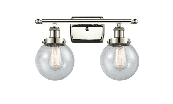 Bathroom Fixtures Two Lights by Innovations ( 405 | 916-2W-PN-G204-6 Ballston Urban ) 