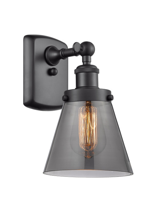 Sconces Single Glass by Innovations ( 405 | 916-1W-BK-G63-LED Ballston Urban ) 