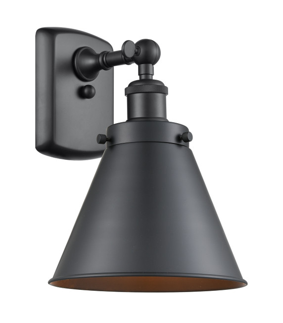 Sconces Directional/Cylinder by Innovations ( 405 | 916-1W-BK-M13 Ballston Urban ) 
