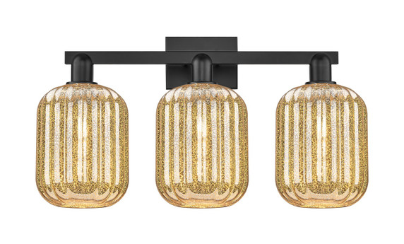 Bathroom Fixtures Three Lights by Innovations ( 405 | 716-3W-BK-G460-7ME Arcadia ) 