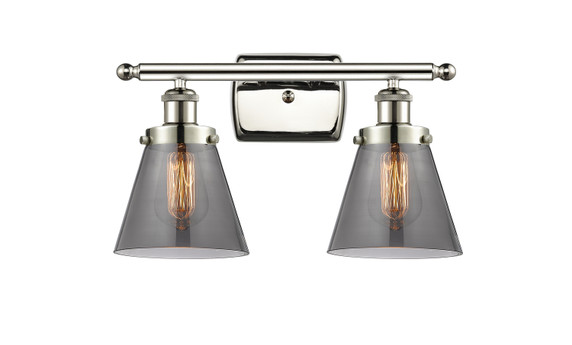 Bathroom Fixtures Two Lights by Innovations ( 405 | 916-2W-PN-G63-LED Ballston Urban ) 
