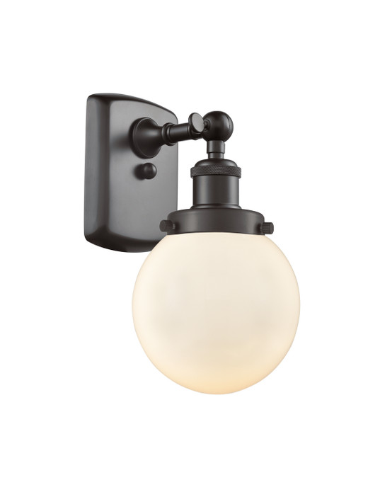 Sconces Single Glass by Innovations ( 405 | 916-1W-OB-G201-6 Ballston Urban ) 