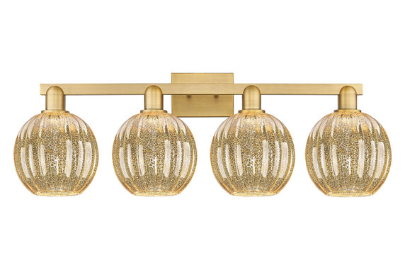 Bathroom Fixtures Four Lights by Innovations ( 405 | 716-4W-BB-G458-7ME Arcadia ) 