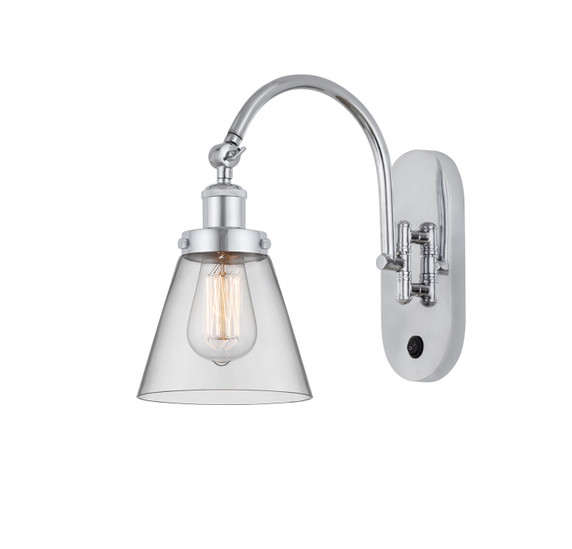 Sconces Single Glass by Innovations ( 405 | 918-1W-PC-G62 Franklin Restoration ) 