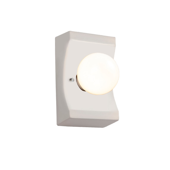 Sconces Single Glass by Justice Designs ( 102 | CER-3025-BIS Ambiance ) 