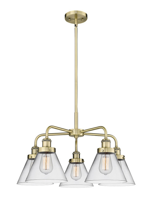 Mid. Chandeliers Glass Down by Innovations ( 405 | 916-5CR-AB-G42 Ballston Urban ) 