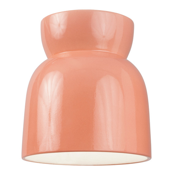 Exterior Ceiling Mount by Justice Designs ( 102 | CER-6190W-BSH-LED1-1000 Radiance Collection ) 