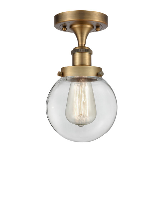 Semi-Flush Mts. Glass Down by Innovations ( 405 | 916-1C-BB-G202-6-LED Ballston Urban ) 
