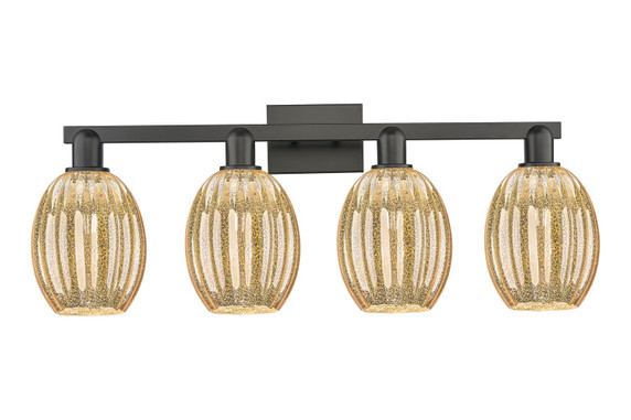 Bathroom Fixtures Four Lights by Innovations ( 405 | 716-4W-BK-G459-6ME Arcadia ) 