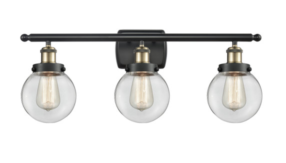 Bathroom Fixtures Three Lights by Innovations ( 405 | 916-3W-BAB-G202-6-LED Ballston Urban ) 