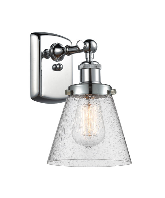 Sconces Single Glass by Innovations ( 405 | 916-1W-PC-G64-LED Ballston Urban ) 