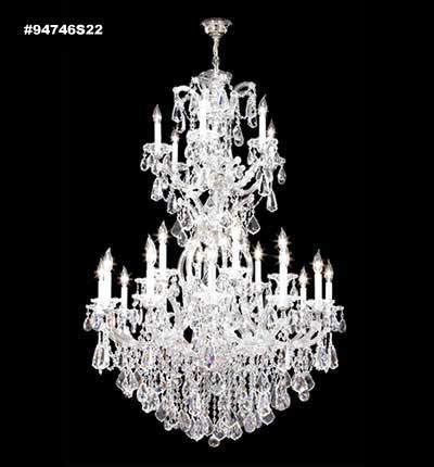 Large Chandeliers Candle by James R. Moder ( 64 | 94746S22 Maria Theresa Royal ) 