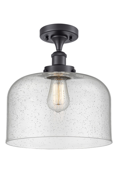 Semi-Flush Mts. Glass Down by Innovations ( 405 | 916-1C-BK-G74-L-LED Ballston Urban ) 
