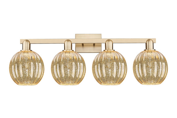 Bathroom Fixtures Four Lights by Innovations ( 405 | 716-4W-CB-G458-7ME Arcadia ) 
