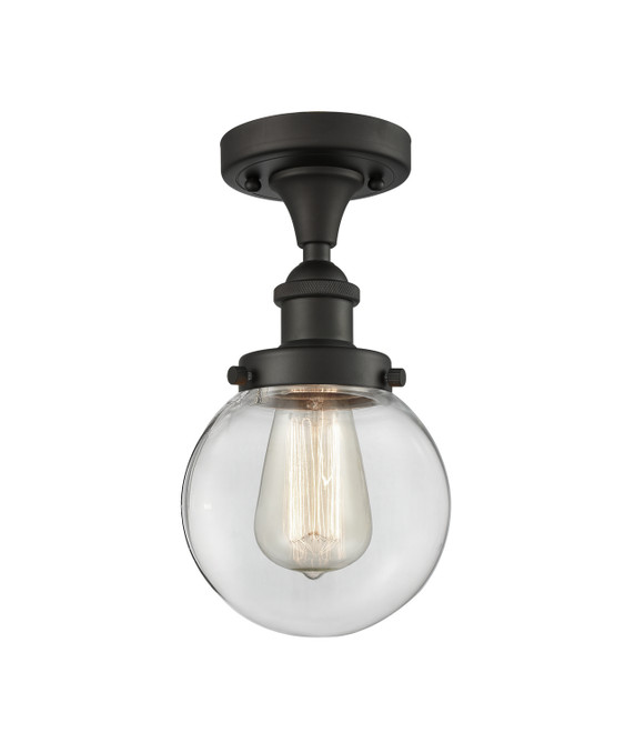 Semi-Flush Mts. Glass Down by Innovations ( 405 | 916-1C-OB-G202-6-LED Ballston Urban ) 