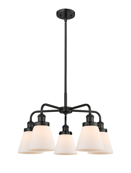 Mid. Chandeliers Glass Down by Innovations ( 405 | 916-5CR-BK-G61 Ballston Urban ) 