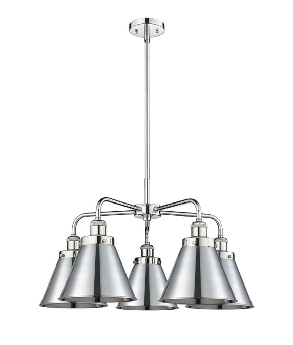 Mid. Chandeliers Metal Shade by Innovations ( 405 | 916-5CR-PC-M13-PC Ballston Urban ) 