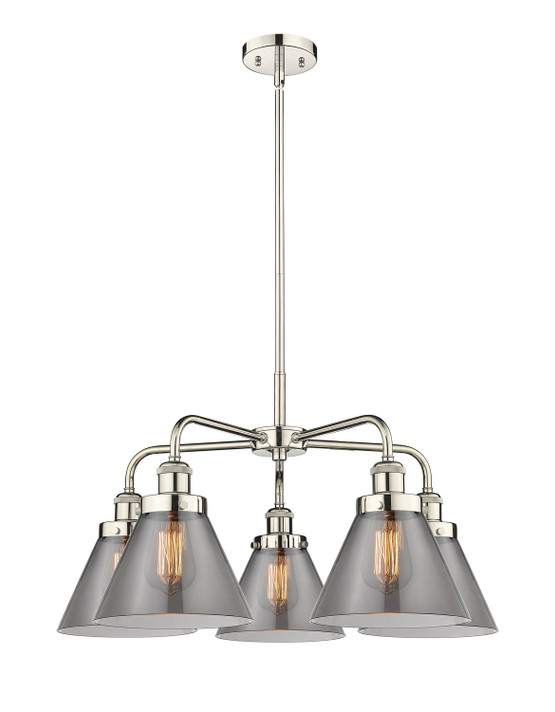 Mid. Chandeliers Glass Down by Innovations ( 405 | 916-5CR-PN-G43 Ballston Urban ) 