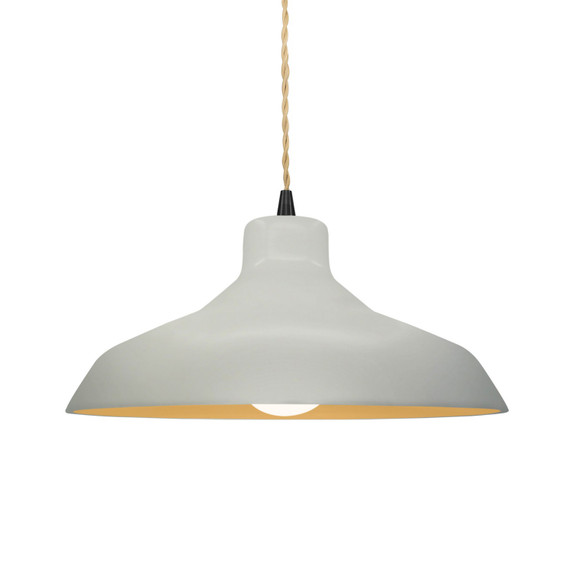 Pendants Glass Down by Justice Designs ( 102 | CER-6263-MTGD-MBLK-BEIG-TWST Radiance ) 