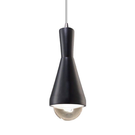 Mini Pendants Glass Down by Justice Designs ( 102 | CER-6520-CRB-CROM-WTCD-LED1-700 Radiance ) 