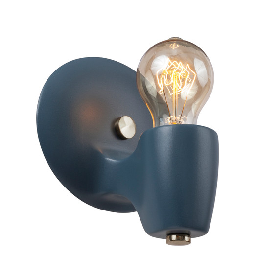 Sconces Single Candle by Justice Designs ( 102 | CER-7021-MID-NCKL American Classics ) 