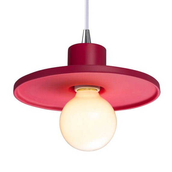 Mini Pendants Metal Shade by Justice Designs ( 102 | CER-6325-CRSE-CROM-WTCD Radiance ) 