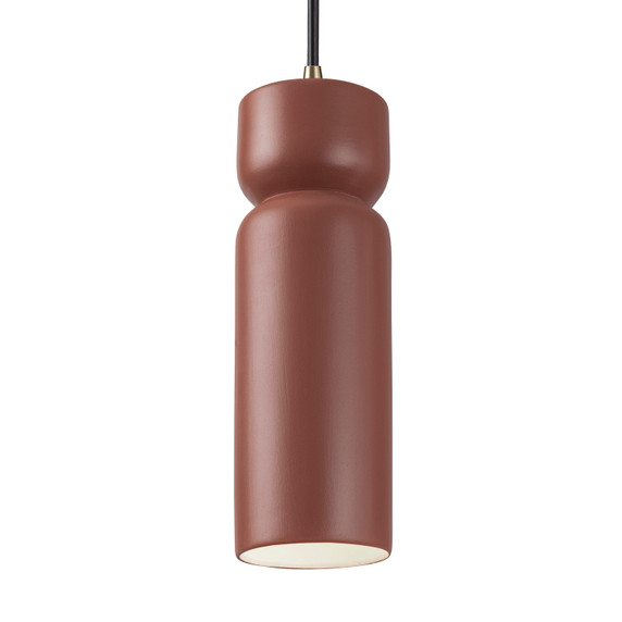Mini Pendants Cable by Justice Designs ( 102 | CER-6510-CLAY-ABRS-BKCD Radiance ) 